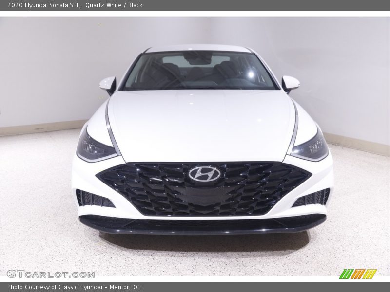 Quartz White / Black 2020 Hyundai Sonata SEL