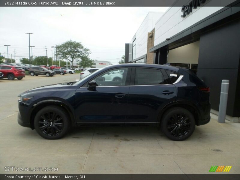 Deep Crystal Blue Mica / Black 2022 Mazda CX-5 Turbo AWD