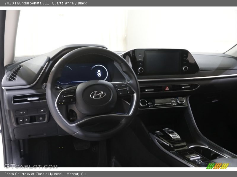 Quartz White / Black 2020 Hyundai Sonata SEL