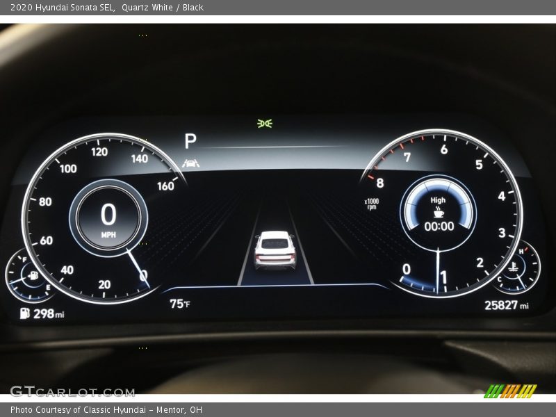 Quartz White / Black 2020 Hyundai Sonata SEL