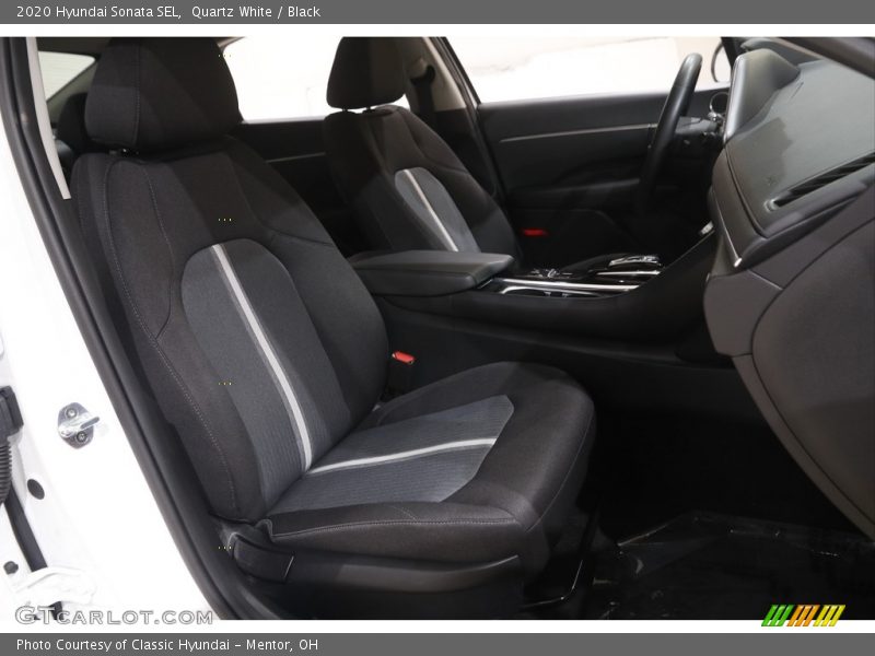 Quartz White / Black 2020 Hyundai Sonata SEL