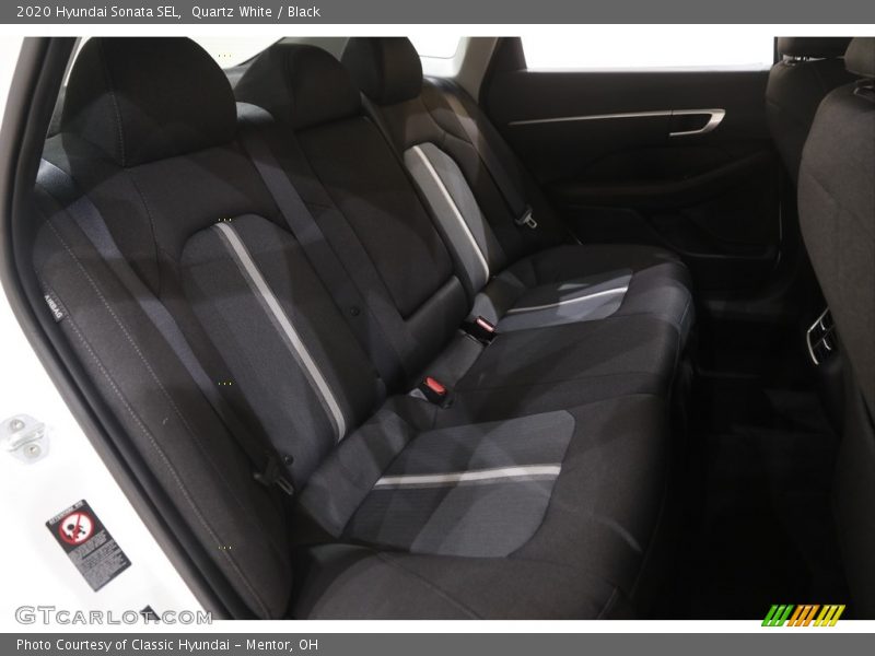 Quartz White / Black 2020 Hyundai Sonata SEL
