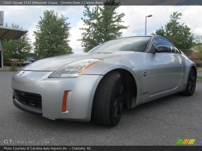 Chrome Silver / Carbon Black 2003 Nissan 350Z Enthusiast Coupe
