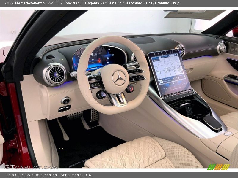  2022 SL AMG 55 Roadster Macchiato Beige/Titanium Grey Interior