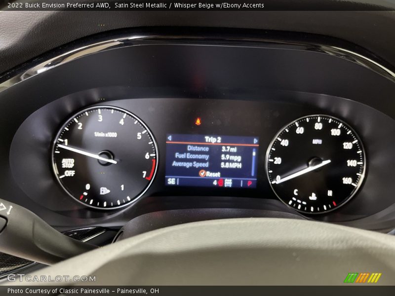 Satin Steel Metallic / Whisper Beige w/Ebony Accents 2022 Buick Envision Preferred AWD