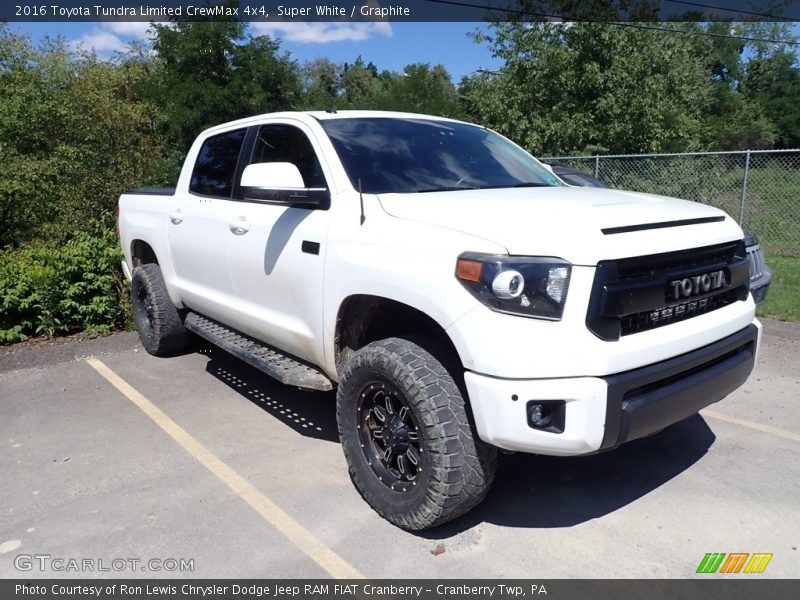 Super White / Graphite 2016 Toyota Tundra Limited CrewMax 4x4