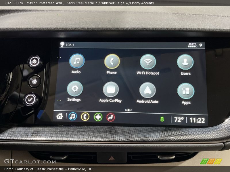 Satin Steel Metallic / Whisper Beige w/Ebony Accents 2022 Buick Envision Preferred AWD