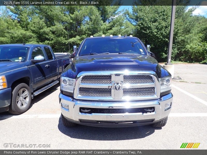 Black / Black 2015 Ram 3500 Laramie Limited Crew Cab 4x4