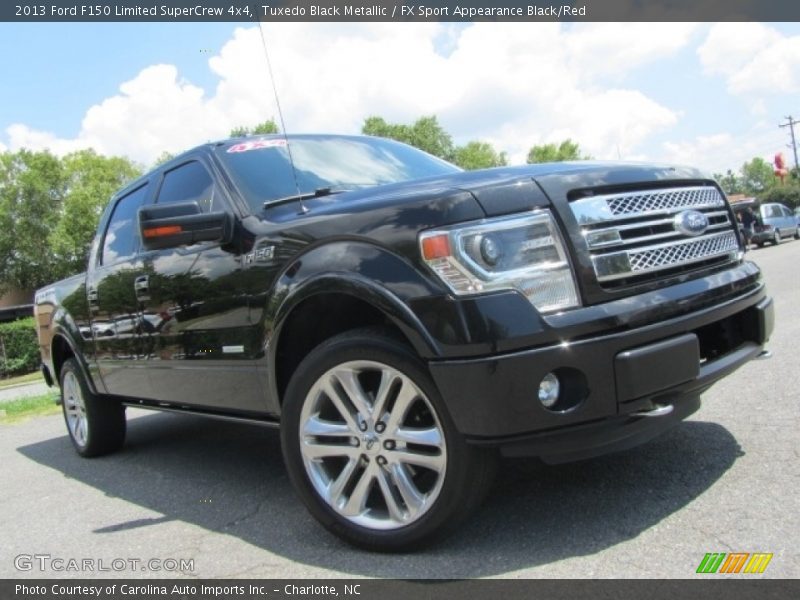 Tuxedo Black Metallic / FX Sport Appearance Black/Red 2013 Ford F150 Limited SuperCrew 4x4