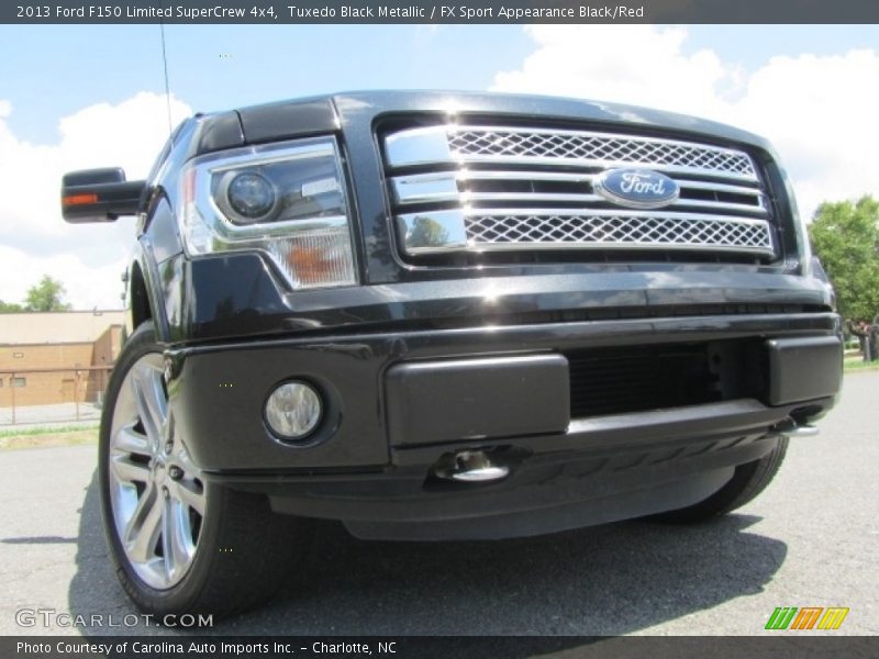 Tuxedo Black Metallic / FX Sport Appearance Black/Red 2013 Ford F150 Limited SuperCrew 4x4