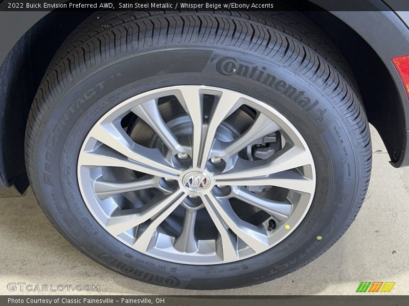 Satin Steel Metallic / Whisper Beige w/Ebony Accents 2022 Buick Envision Preferred AWD