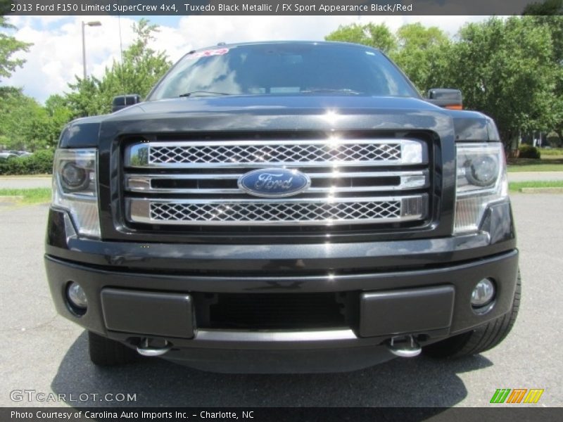 Tuxedo Black Metallic / FX Sport Appearance Black/Red 2013 Ford F150 Limited SuperCrew 4x4