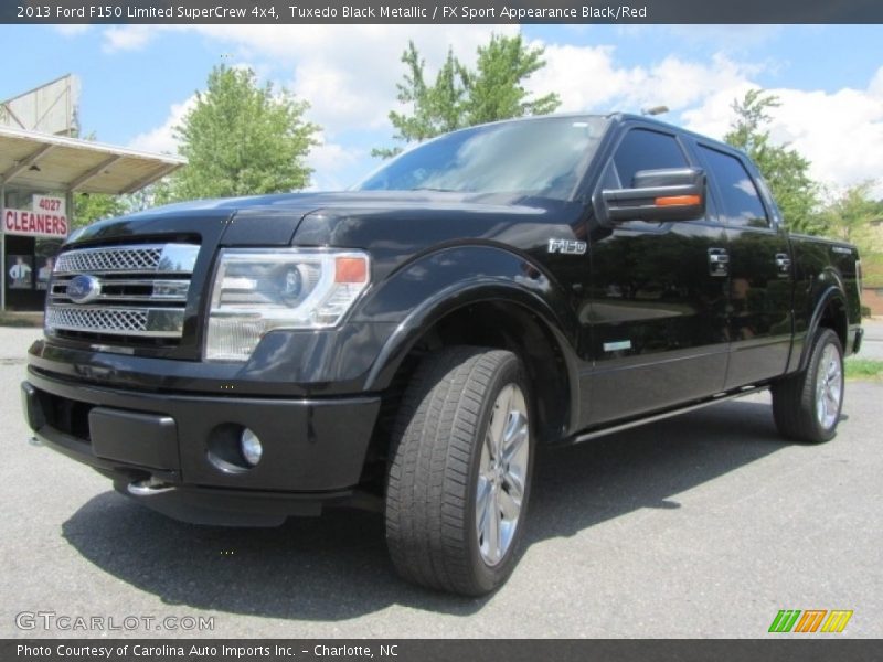 Tuxedo Black Metallic / FX Sport Appearance Black/Red 2013 Ford F150 Limited SuperCrew 4x4