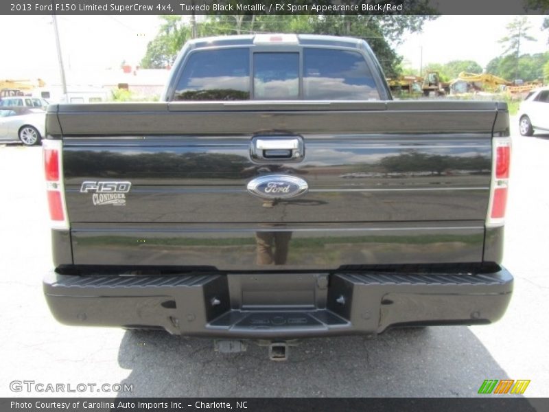 Tuxedo Black Metallic / FX Sport Appearance Black/Red 2013 Ford F150 Limited SuperCrew 4x4