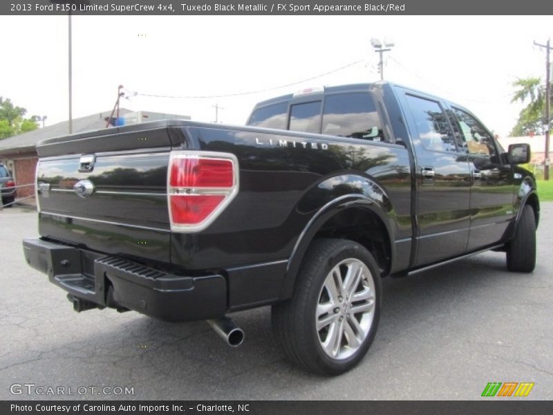 Tuxedo Black Metallic / FX Sport Appearance Black/Red 2013 Ford F150 Limited SuperCrew 4x4