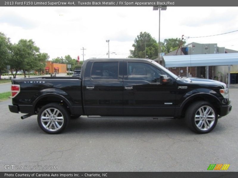 Tuxedo Black Metallic / FX Sport Appearance Black/Red 2013 Ford F150 Limited SuperCrew 4x4