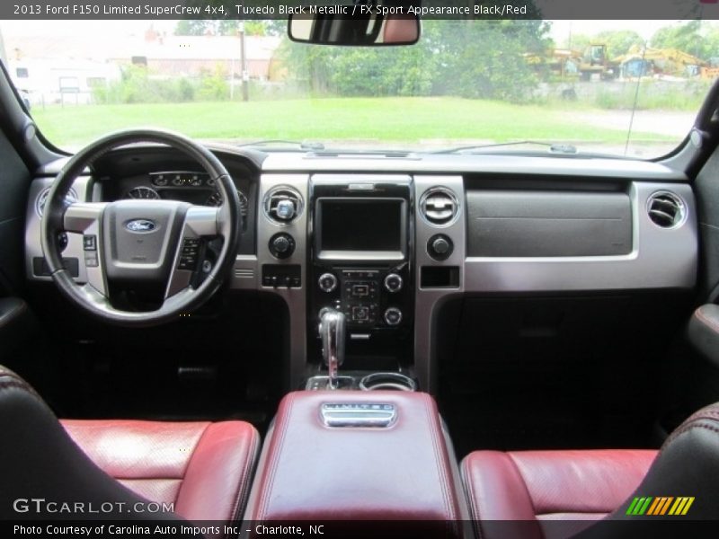 Tuxedo Black Metallic / FX Sport Appearance Black/Red 2013 Ford F150 Limited SuperCrew 4x4