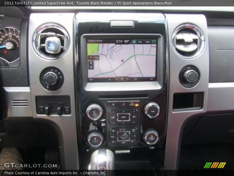 Tuxedo Black Metallic / FX Sport Appearance Black/Red 2013 Ford F150 Limited SuperCrew 4x4