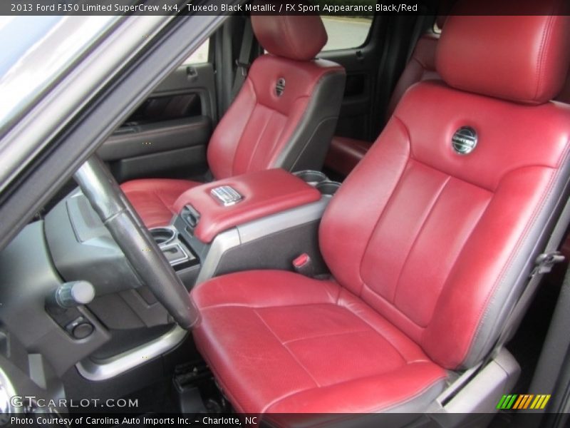 Tuxedo Black Metallic / FX Sport Appearance Black/Red 2013 Ford F150 Limited SuperCrew 4x4