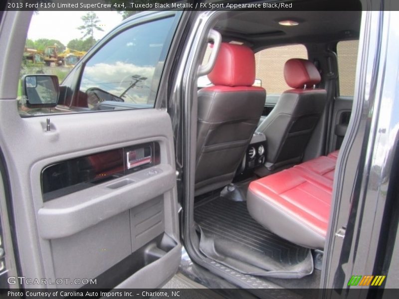 Tuxedo Black Metallic / FX Sport Appearance Black/Red 2013 Ford F150 Limited SuperCrew 4x4