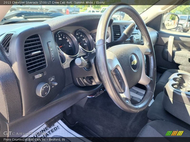Summit White / Ebony 2013 Chevrolet Silverado 1500 LT Crew Cab 4x4