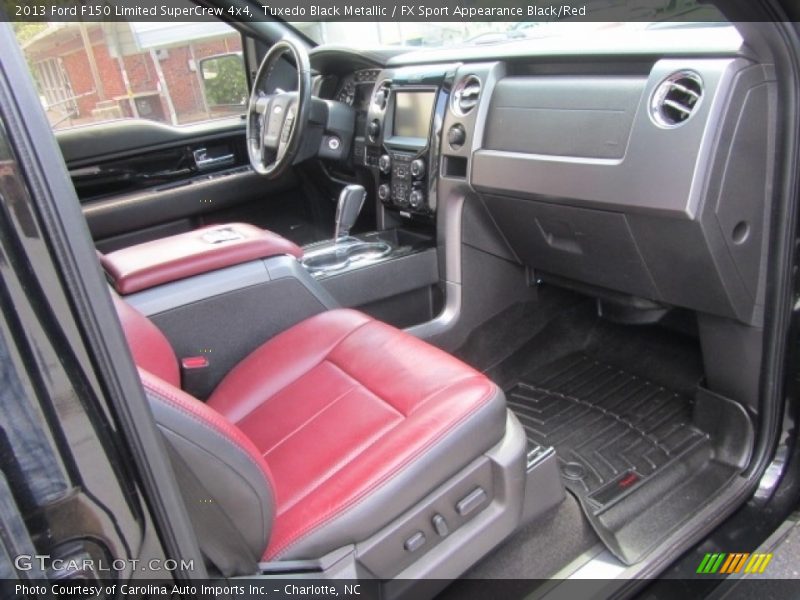 Tuxedo Black Metallic / FX Sport Appearance Black/Red 2013 Ford F150 Limited SuperCrew 4x4