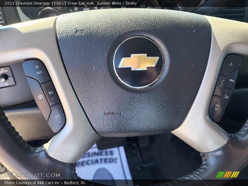 Summit White / Ebony 2013 Chevrolet Silverado 1500 LT Crew Cab 4x4