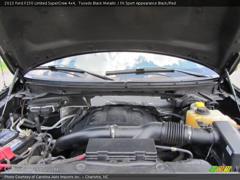 Tuxedo Black Metallic / FX Sport Appearance Black/Red 2013 Ford F150 Limited SuperCrew 4x4