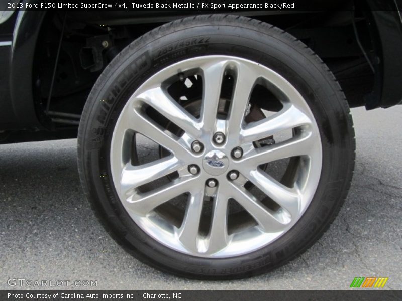 Tuxedo Black Metallic / FX Sport Appearance Black/Red 2013 Ford F150 Limited SuperCrew 4x4