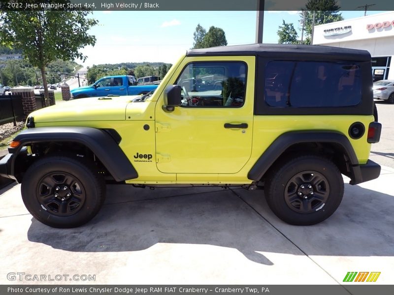 High Velocity / Black 2022 Jeep Wrangler Sport 4x4