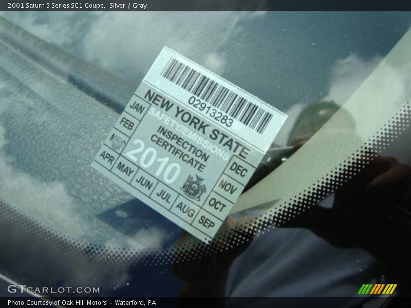 Silver / Gray 2001 Saturn S Series SC1 Coupe