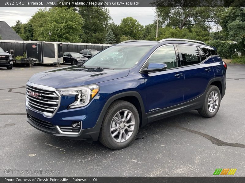 Marine Metallic / Medium Ash Gray/­Jet Black 2022 GMC Terrain SLT AWD