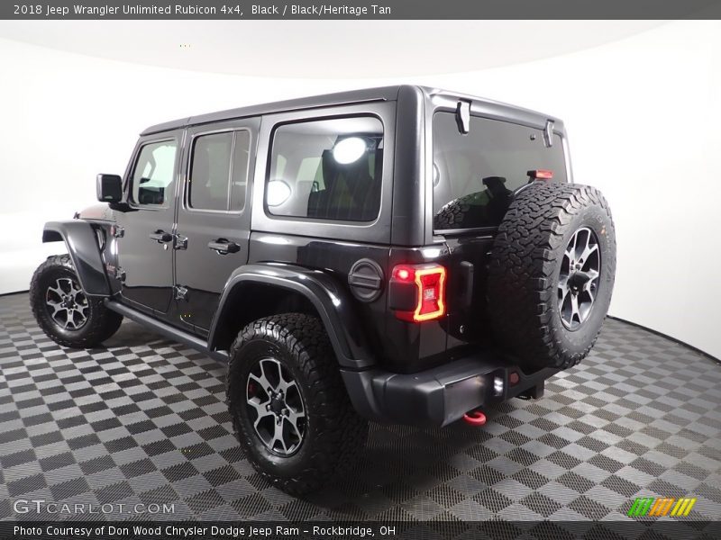 Black / Black/Heritage Tan 2018 Jeep Wrangler Unlimited Rubicon 4x4