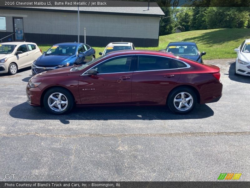 Butte Red Metallic / Jet Black 2016 Chevrolet Malibu LS
