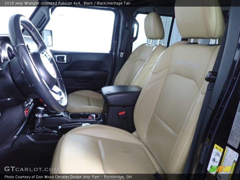 Black / Black/Heritage Tan 2018 Jeep Wrangler Unlimited Rubicon 4x4