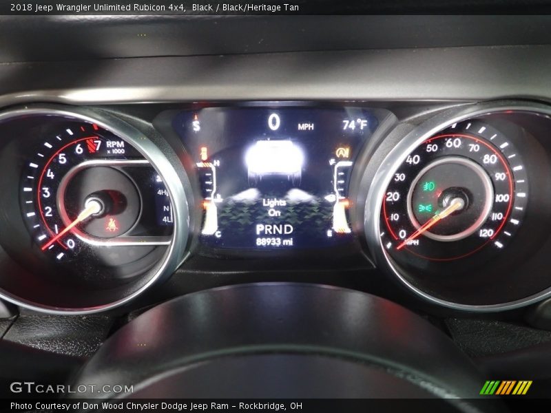 Black / Black/Heritage Tan 2018 Jeep Wrangler Unlimited Rubicon 4x4