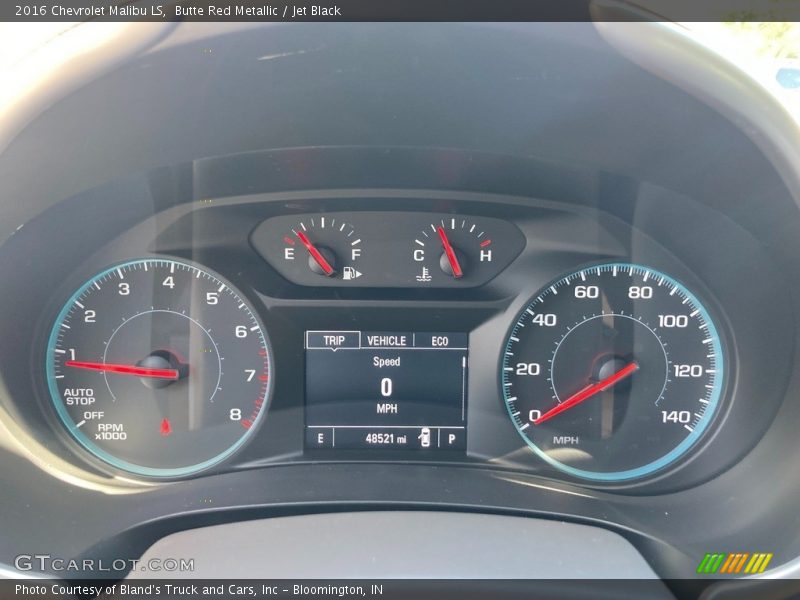 Butte Red Metallic / Jet Black 2016 Chevrolet Malibu LS