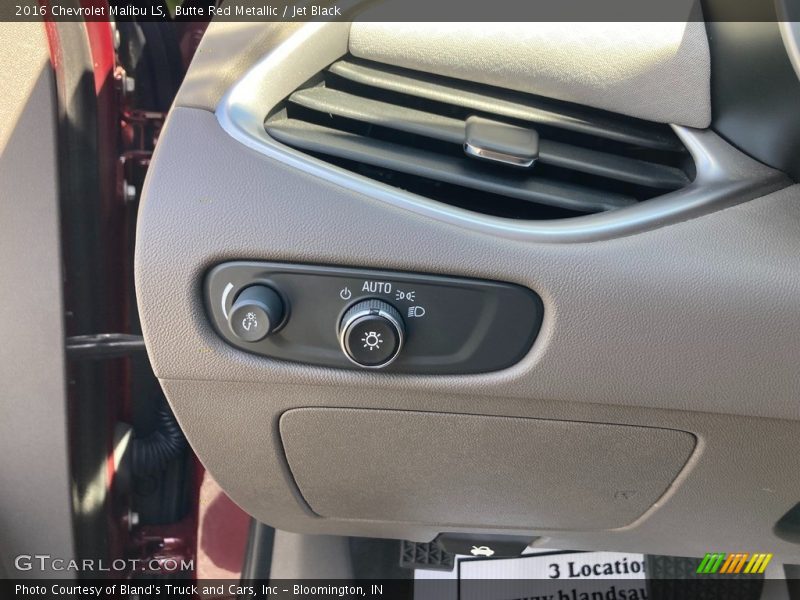 Butte Red Metallic / Jet Black 2016 Chevrolet Malibu LS