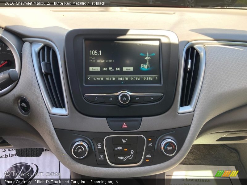 Butte Red Metallic / Jet Black 2016 Chevrolet Malibu LS