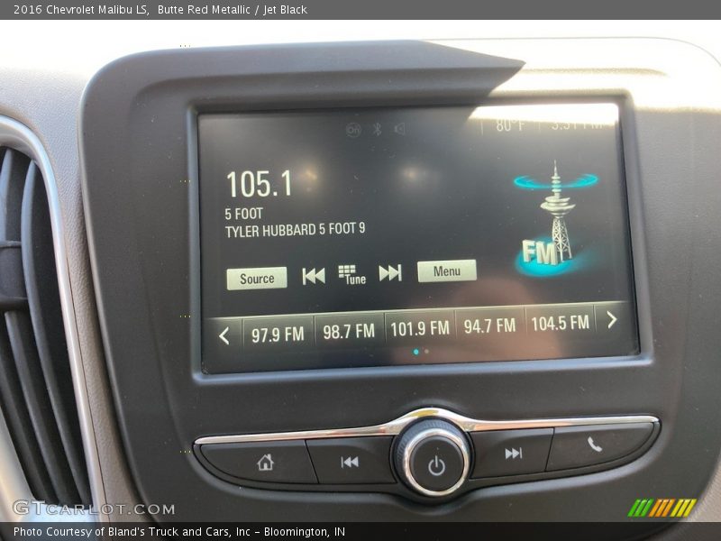 Butte Red Metallic / Jet Black 2016 Chevrolet Malibu LS