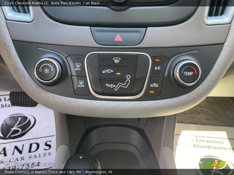 Butte Red Metallic / Jet Black 2016 Chevrolet Malibu LS