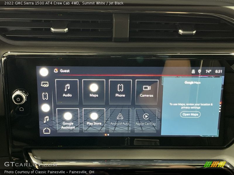 Summit White / Jet Black 2022 GMC Sierra 1500 AT4 Crew Cab 4WD