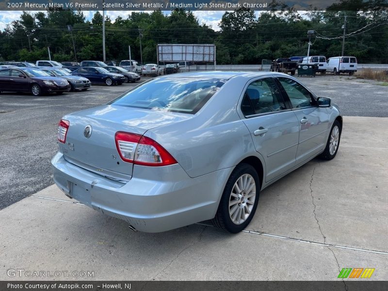Satellite Silver Metallic / Medium Light Stone/Dark Charcoal 2007 Mercury Milan V6 Premier