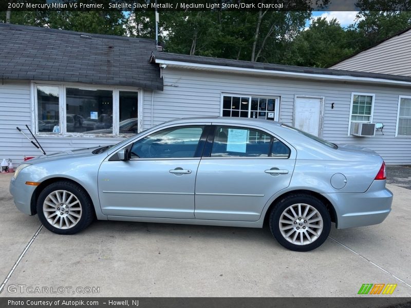 Satellite Silver Metallic / Medium Light Stone/Dark Charcoal 2007 Mercury Milan V6 Premier