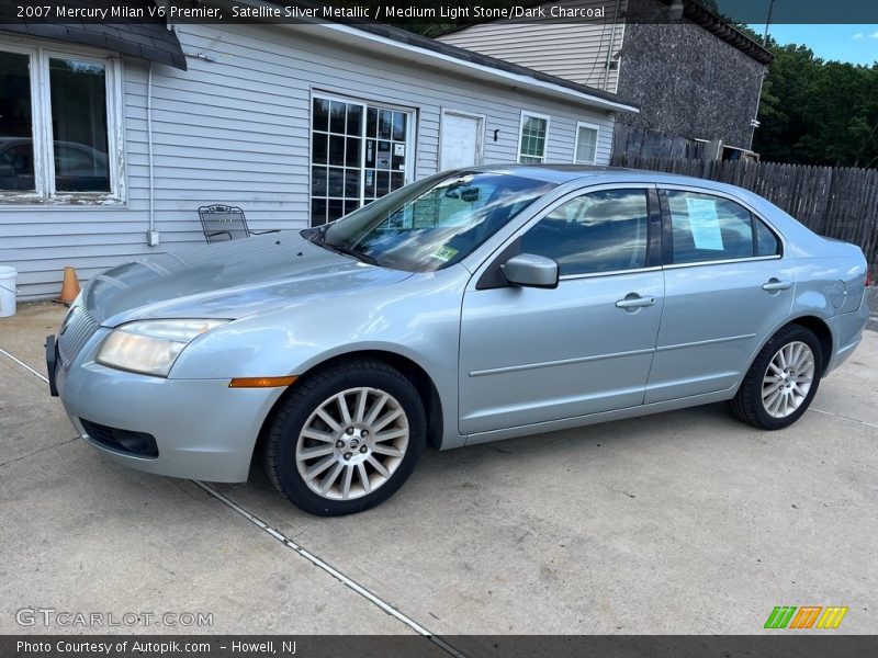 Satellite Silver Metallic / Medium Light Stone/Dark Charcoal 2007 Mercury Milan V6 Premier