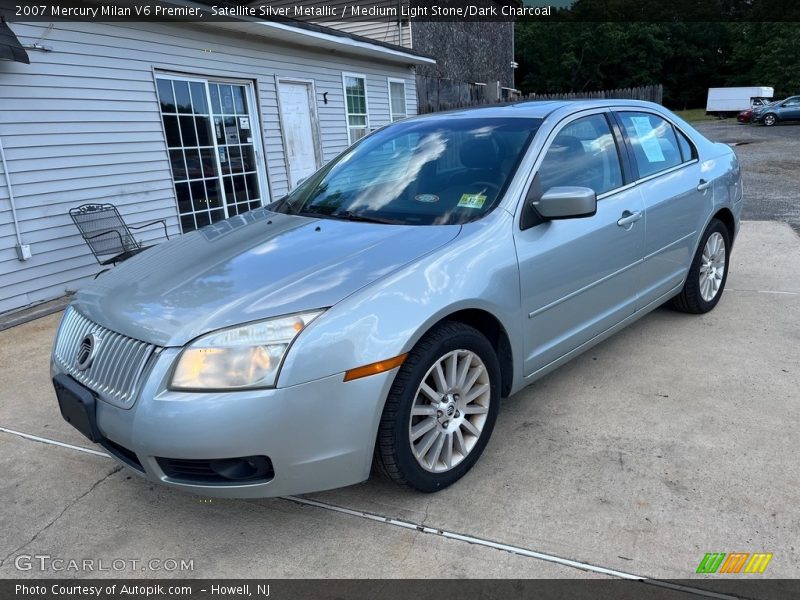 Satellite Silver Metallic / Medium Light Stone/Dark Charcoal 2007 Mercury Milan V6 Premier