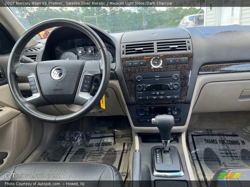 Satellite Silver Metallic / Medium Light Stone/Dark Charcoal 2007 Mercury Milan V6 Premier