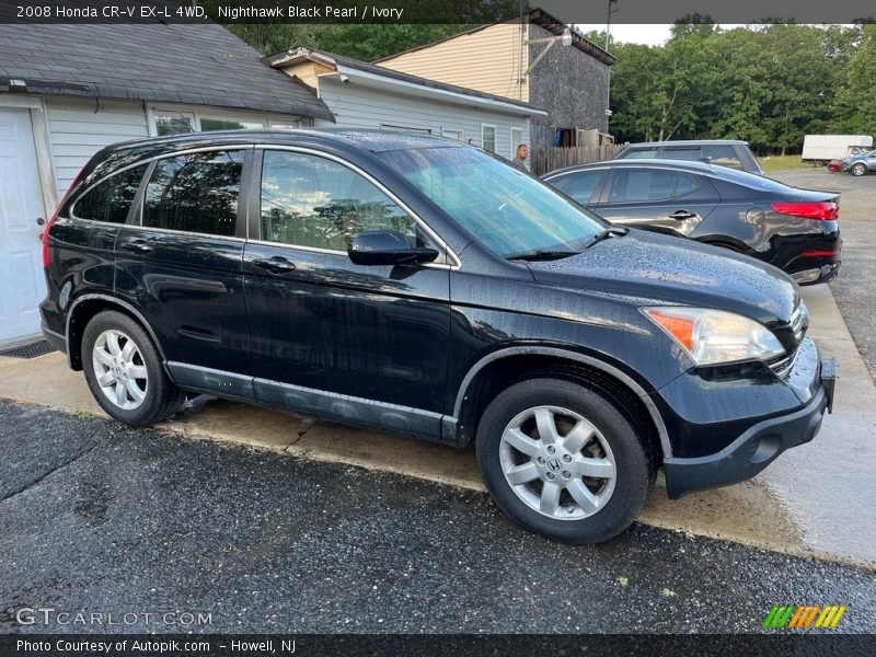 Nighthawk Black Pearl / Ivory 2008 Honda CR-V EX-L 4WD