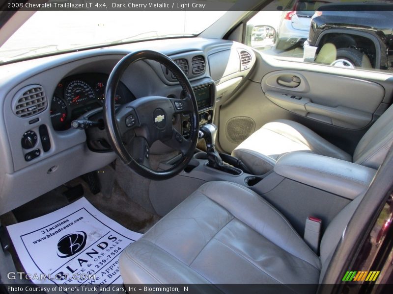 Dark Cherry Metallic / Light Gray 2008 Chevrolet TrailBlazer LT 4x4