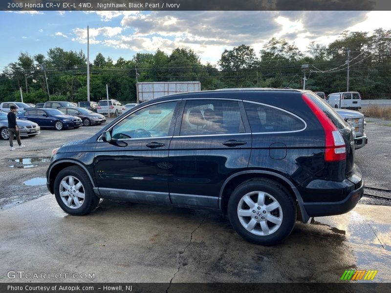 Nighthawk Black Pearl / Ivory 2008 Honda CR-V EX-L 4WD